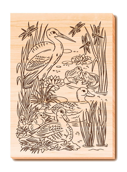 Выжигание. Набор досок для выжигания и росписи "Животный мир" А5, 5 шт