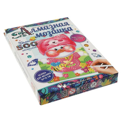 Наб д/тв-ва алмазная мозаика уточка 10*15 см МУЛЬТИ АРТ в кор.50шт