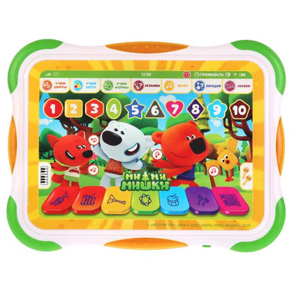 Сенсорный планшет."Ми-Ми-Мишки" 9 режимов,учим цифры/формы/цвета,10 загадок.ТМ"УМКА" в кор.2*30шт