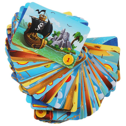 Пираты Карточная игра Мемо. (50 cartes, 65x95 mm). Taille: 125x170x40mm. Умные игры в кор.50шт