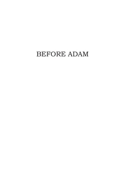 Avant Adam et la foi des hommes = До Адама и Мужская верность. Т. 18 : en anglais