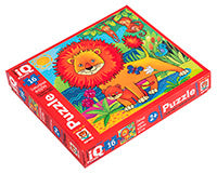 QI Пазл МАКСИ 16 эл. Рыжий лев 2+