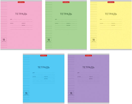 35289 École supérieure ErichKrause® Classe avec ligne, 18 listes, ligne ПОШТУЧНО