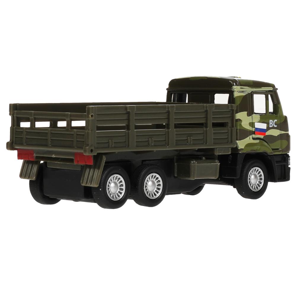 Machine métallique KAMAZ, 12 cm, dv., sac, iner.+dor. знаки, кор. Parc technologique en cor.2*24шт