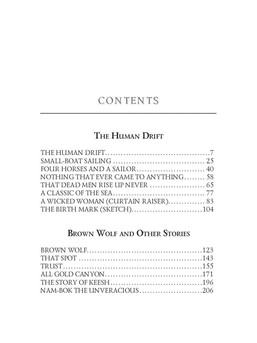 The Human Drift and Brown Wolf and Other Stories = Дрейф человека и Бурый волк и другие рассказы. Т. 26: на англ.яз