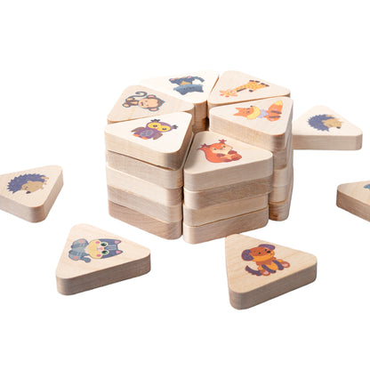 Игра деревянная 3D Мемори "Зверюшки"