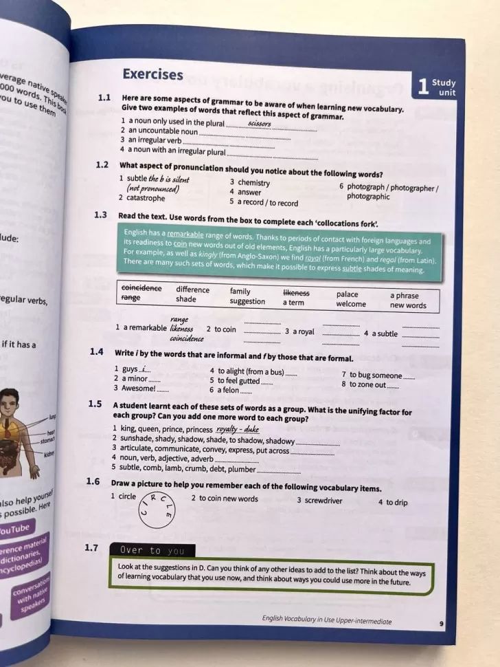 Anglais, vocabulaire et utilisation, livre numérique (4e édition) + réponses + livre numérique enrichi