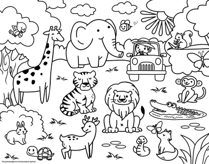 Игра настольная ходилка "Веселые ходилки 4 в 1" (ходилка-раскраска)