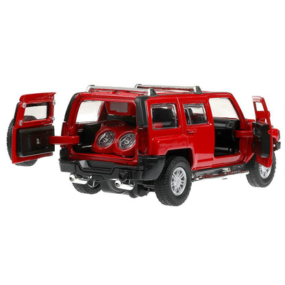 Machine en métal pour camion HUMMER h3, 14,4 cm, double, bagage, inertie, parc technologique, cor.2*24