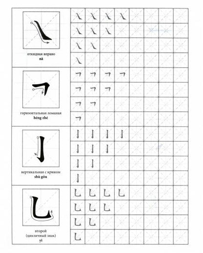 Китайский язык. Обучающие прописи. 16 стр.