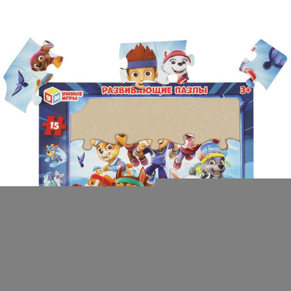 Superщенки. Le jeu de figurines est dans le cadre. 15 détails. 285х215мм. Умные игры в кор.50шт