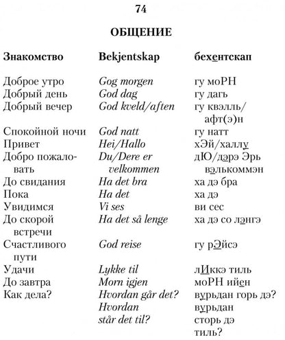 Русско-норвежский разговорник (карм. форм). Егорова Е.И.