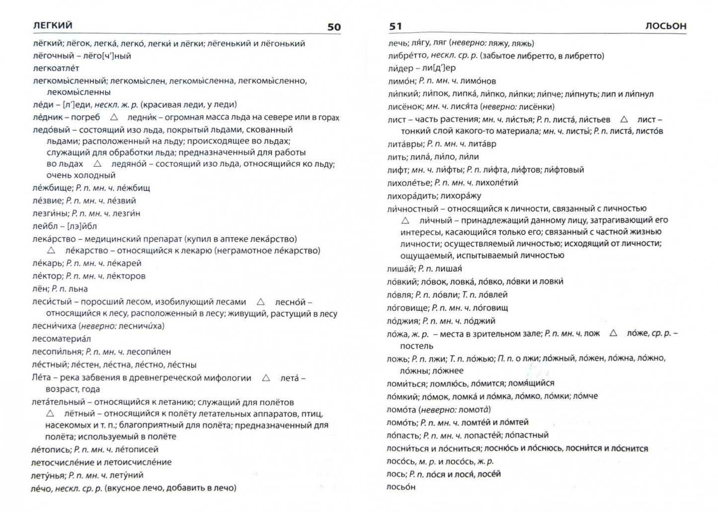 Русский язык [Словарь трудностей]