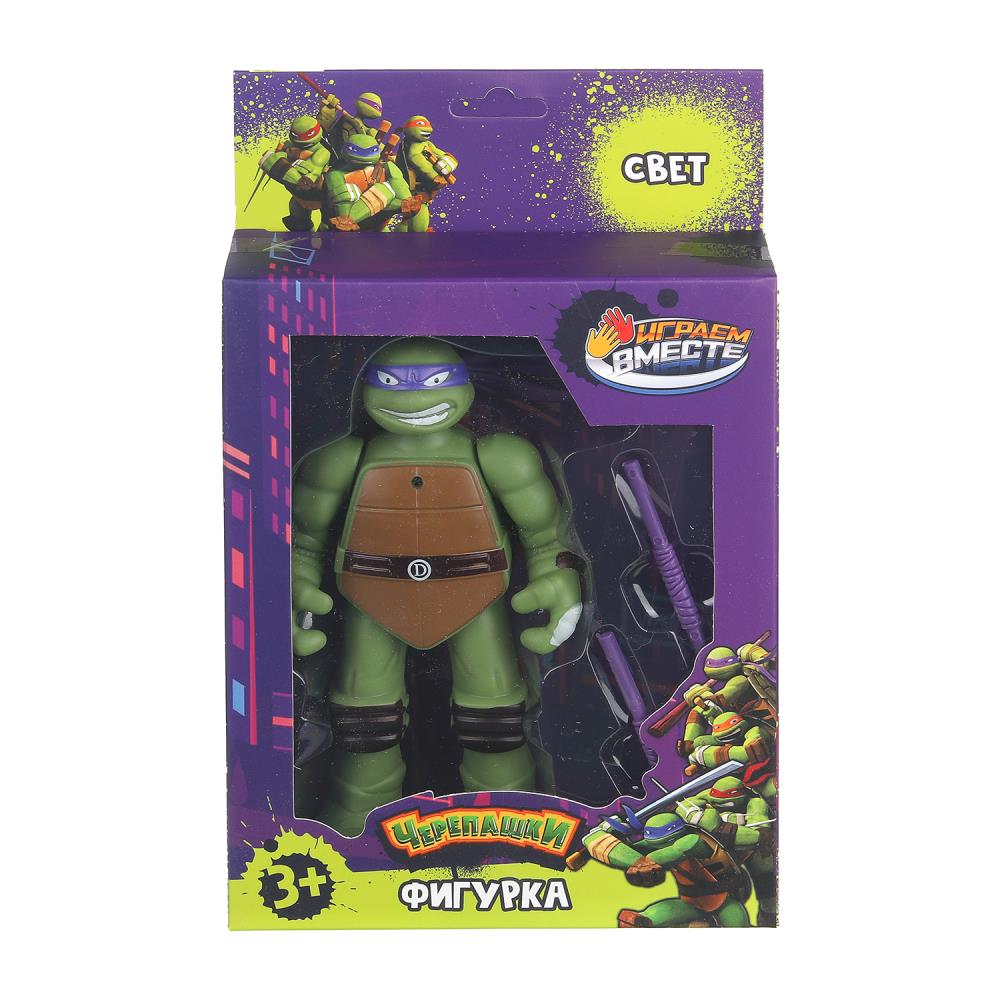 Фигурка черепашки ниндзя, свет, кор. ИГРАЕМ ВМЕСТЕ в кор.2*96шт