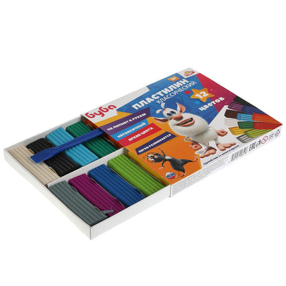 ПластиLINE классический БУБА 12 цв (180 г) MultiArt en cor.16шт