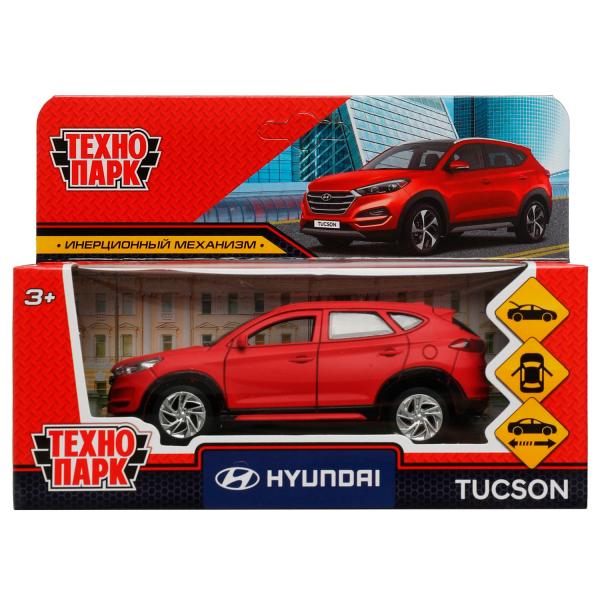TUCSON-12FIL-RD336378 Machine en métal HYUNDAI TUCSON pour 12 cm, double, bagage, argent, rouge, couleur. Т