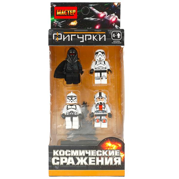 Конструктор фигурки космические сражения -4 шт. МАСТЕР в кор.2*120шт