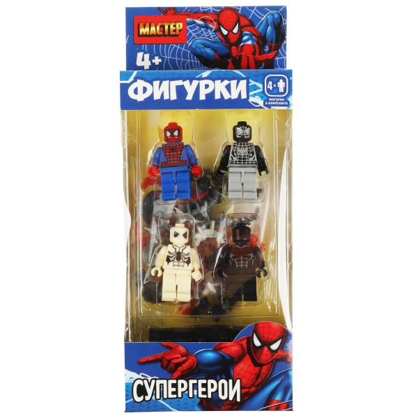 Конструктор фигурки супер герои-4 шт. МАСТЕР в кор.2*120шт