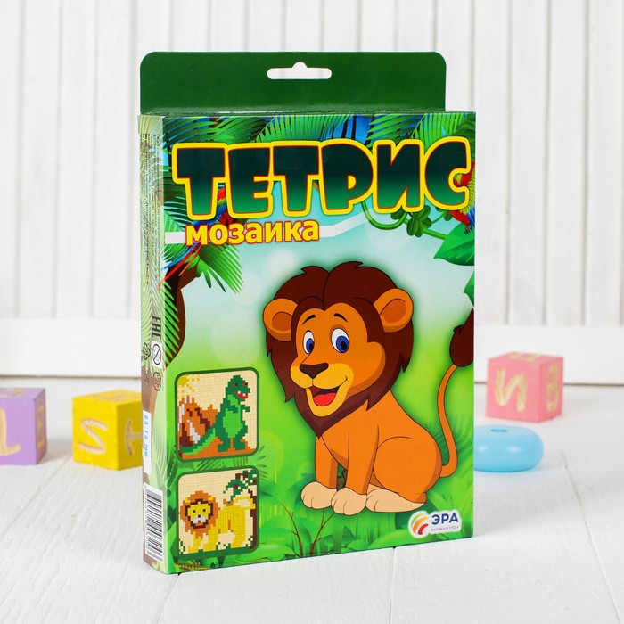 Эра. Тетрис-мозаика "Динозавр и лев" арт.C-378 /17