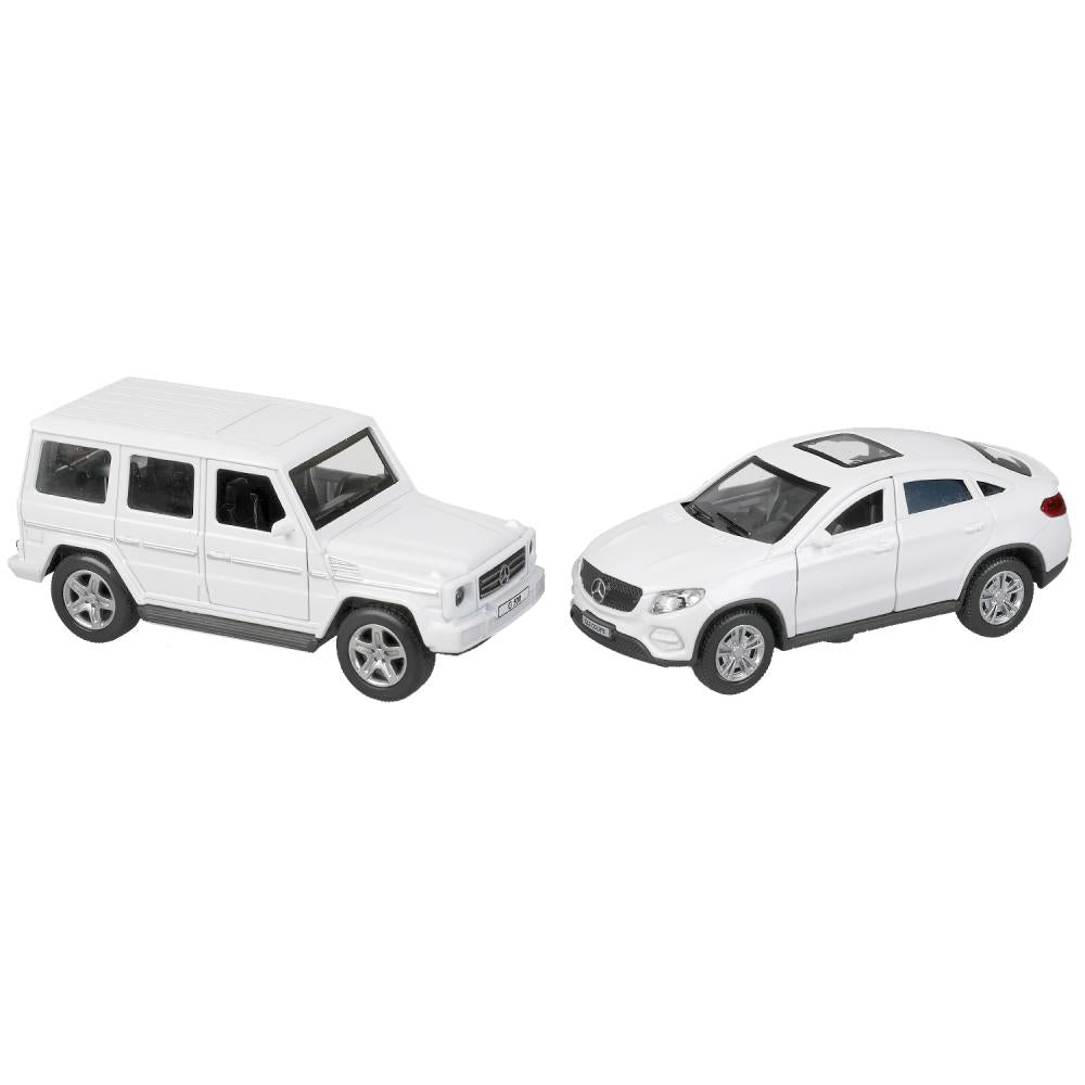 Машина металл MERCEDES-BENZ classe g/mercedes gle-coupé 12см, дв,баг, асс. Technopark уп-12шт в кор6уп