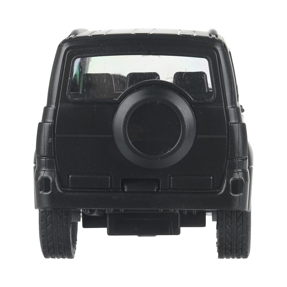 Машина пластик UAZ ПАТРИОТ 13,5 см, инерц,двери,черный,кор. Технопарк в кор.2*60шт