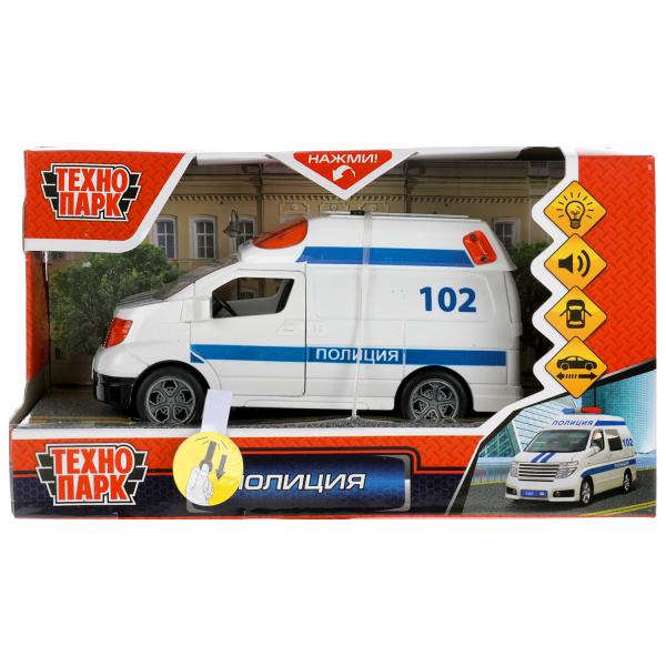 Machine en plastique de taille moyenne 12,5 cm, откр. двери, инерц., кор. Parc technologique dans le cor.2*96шт