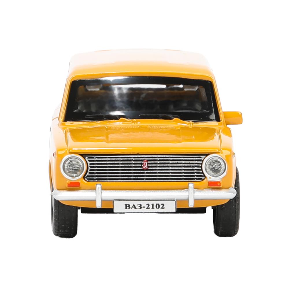 Machine en métal vaz-2102 12 cm, double, bagage, iner, jaune, cor. Parc technologique dans le cor.2*36шт
