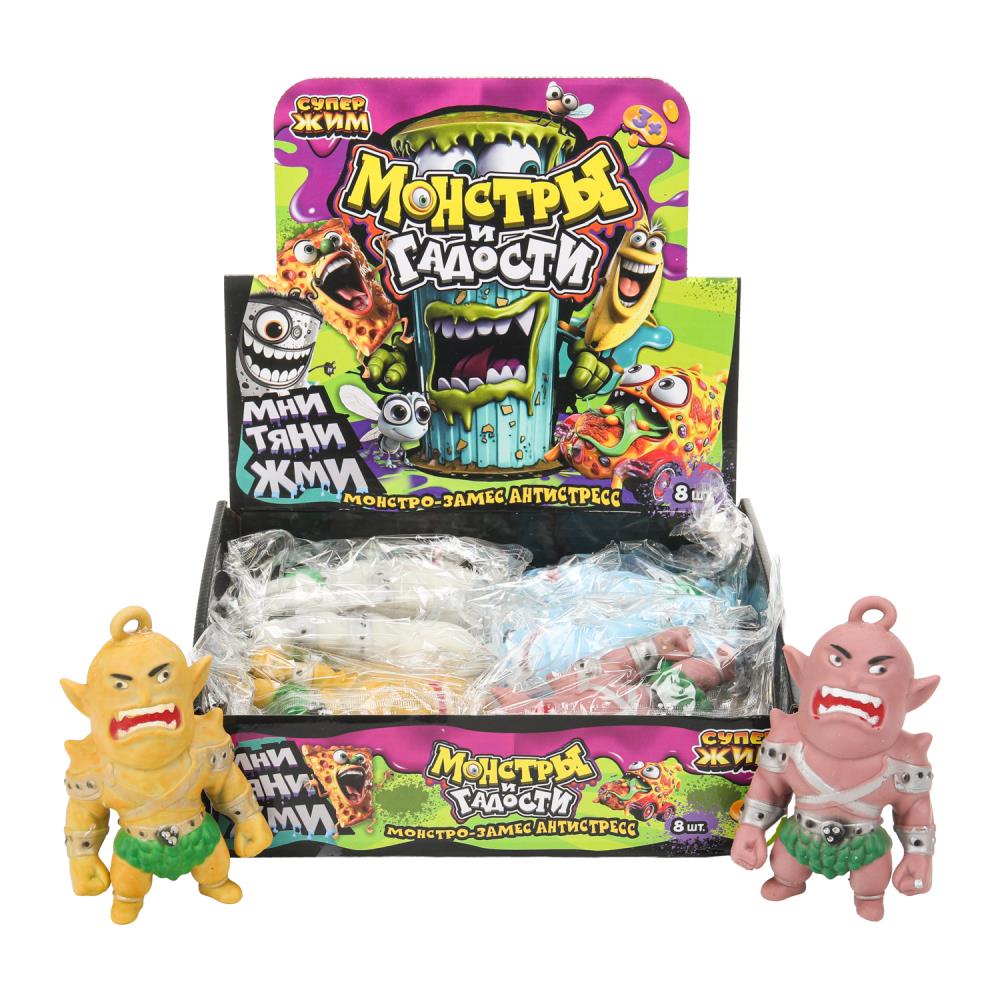 Игрушка-antistress супер-мялка огры, наполнение мука, дисплей Супер Жим уп-8шт в кор.8уп