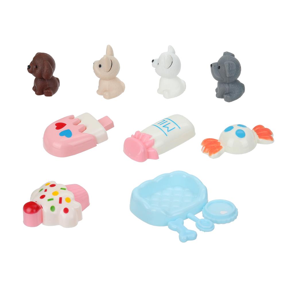 Jeu composé de panneaux et d'accessoires en plastique (4 panneaux et 5 axes) en forme de cor.2*216 pouces