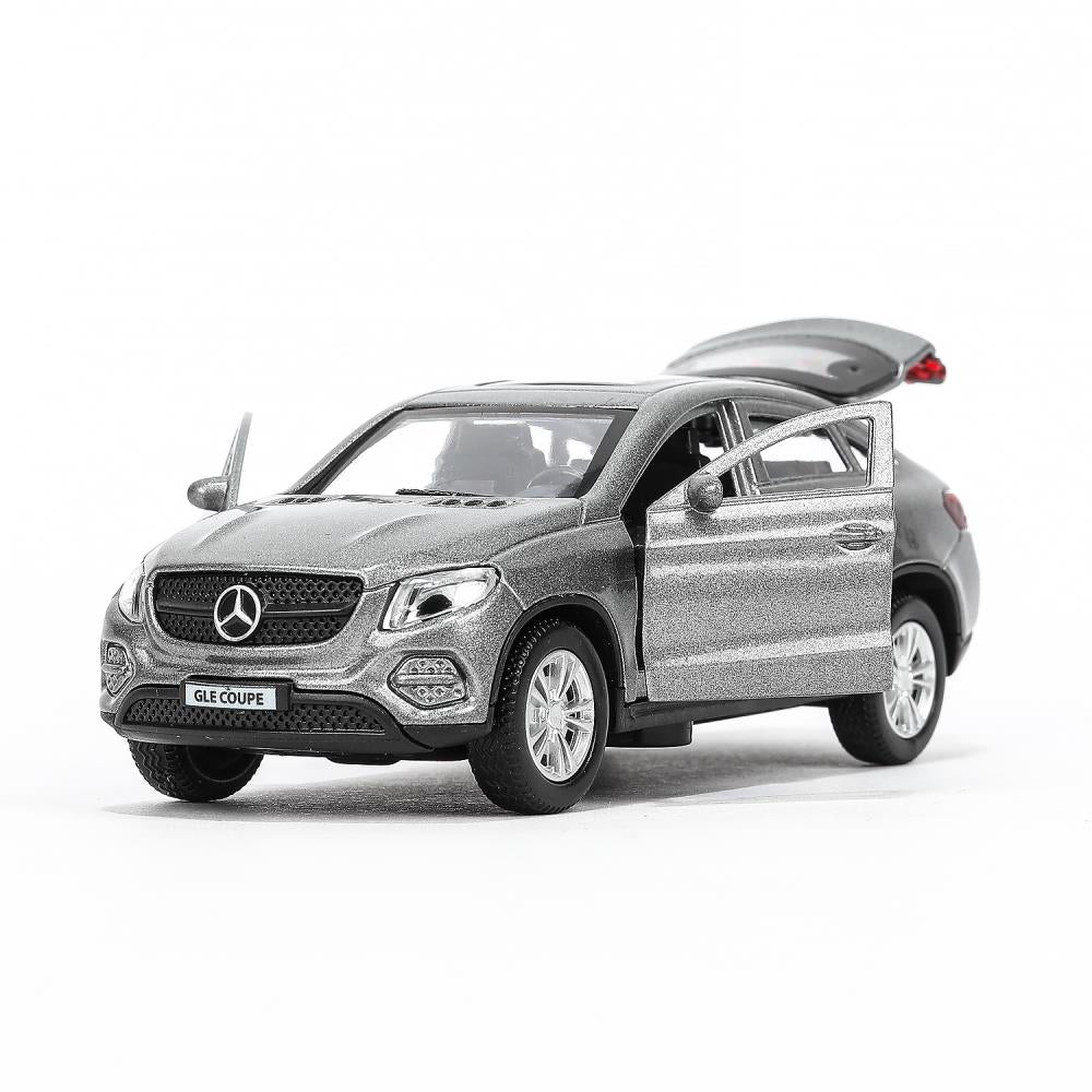 Машина металл MERCEDES-BENZ GLE COUPE длин 12 см, двери, багажн, серый, кор. Технопарк в кор.2*36шт