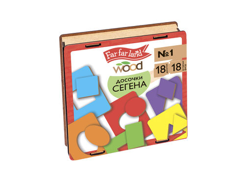 Игра настольная деревянная "Досочки Сегена" №1 (18 эл) Far far land Wood