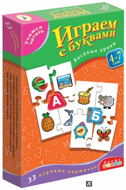 Дрофа. Учимся читать "Играем с буквами" art.1081 /27