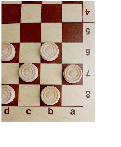 ДК.Игра настольная "Шашки" деревянные (поле 29см х 29см) арт.02841* /10