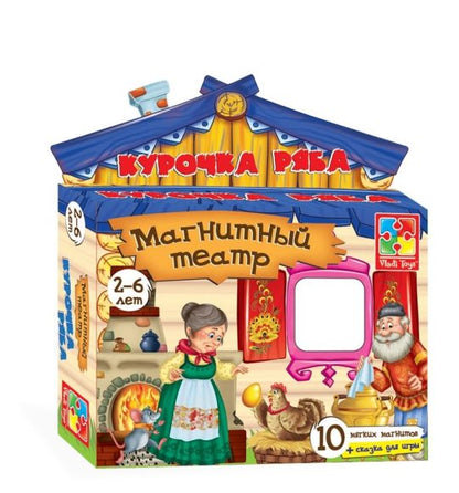 VladiToys. Магнитный театр арт.VT3206-12/1504-10 "Курочка Ряба"