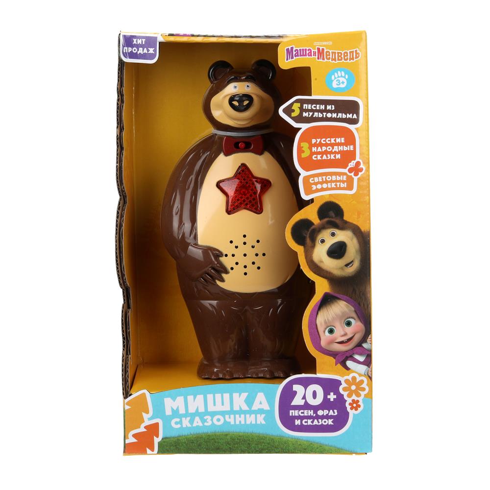 Сказочник мишка 20 песен, сказок и фраз Маша и Медведь в кор. Умка в кор.72шт