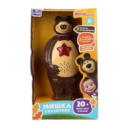 Сказочник мишка 20 песен, сказок и фраз Маша и Медведь в кор. Умка в кор.72шт