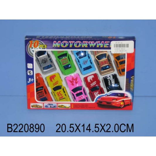 Набор из 10-и металл машин инерц. sport. dans un assortiment. 8010 dans le cor. dans кор.2*72наб