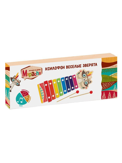 MAPACHA. 76628 Ксилофон "Веселые зверята" в ассорт /30