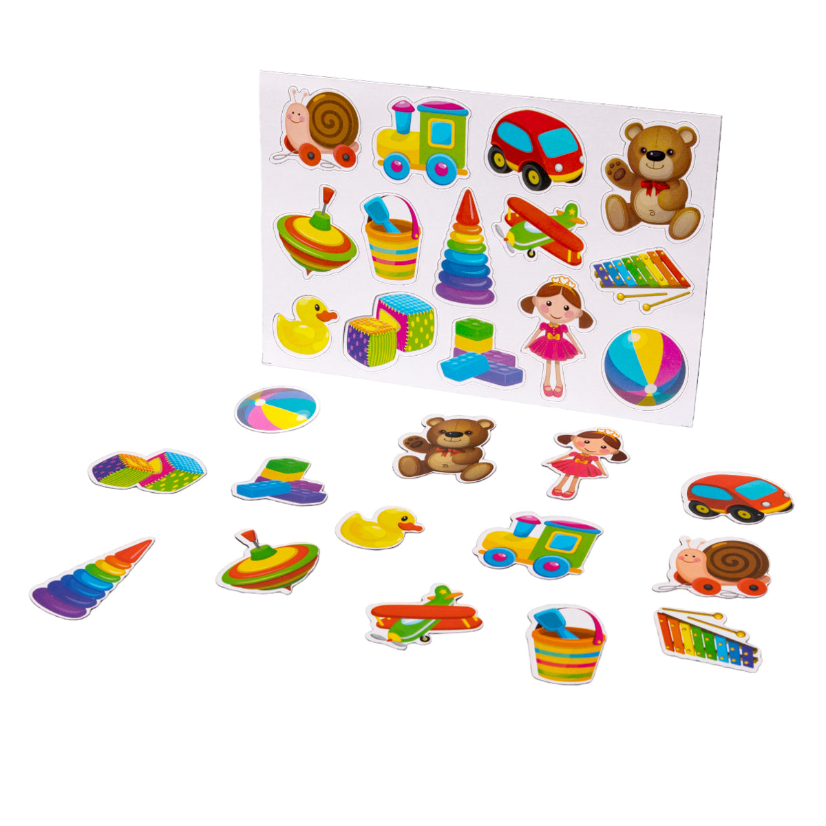Игра магнитная "Игрушки". Серия Магнитные истории (европодвес, 4х20шт)