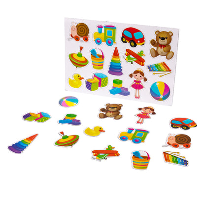 Игра магнитная "Игрушки". Серия Магнитные истории (европодвес, 4х20шт)
