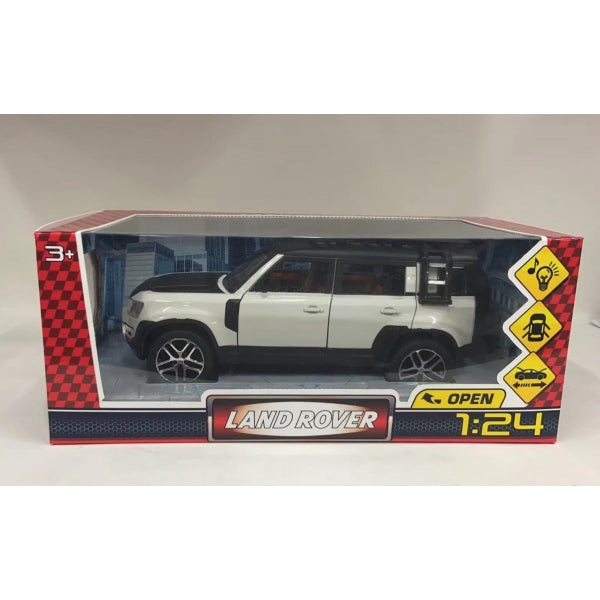Machine en métal pour Land Rover DEFENDER, 21 cm, double, inerte, blanc, couleur du parc technologique, couleur 18 pièces