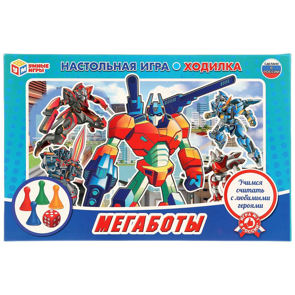НАСТОЛЬНАЯ ИГРА-ХОДИЛКА "УМНЫЕ ИГРЫ" МЕГАБОТЫ В КОР. dans le cor.20шт