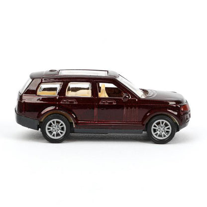 Машина металл land rover range rover, размер 7,5 см, инерция, блистер - в кор.2*288шт