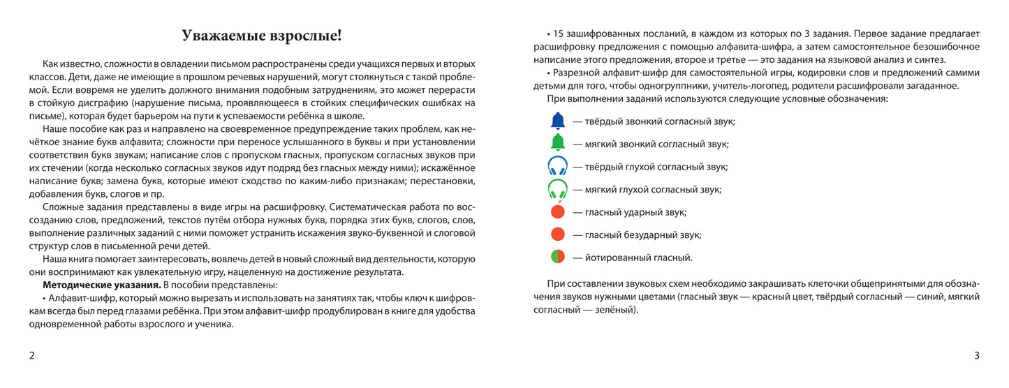 Логопедические шифровки: prophylactique et correction de la situation financière