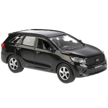SB-17-75-KS-N(BL)-WB 274795 Машина металл KIA sorento prime, 12 см, двери, багаж., инерц., черный, к