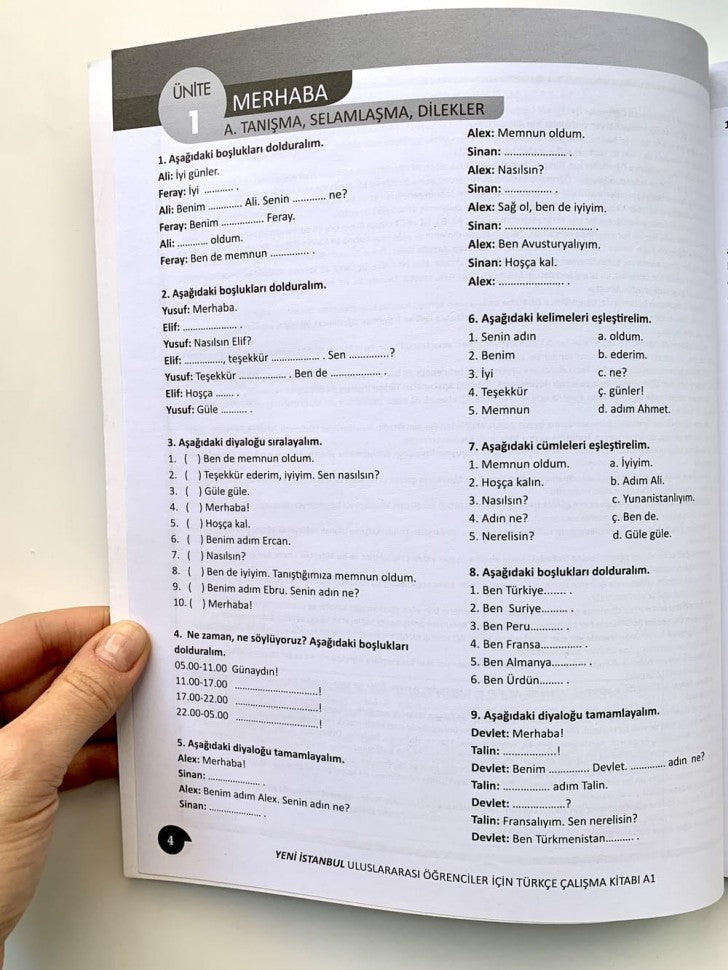 Yeni Istanbul A1 (Ders Kitabi & Calisma Kitabi)