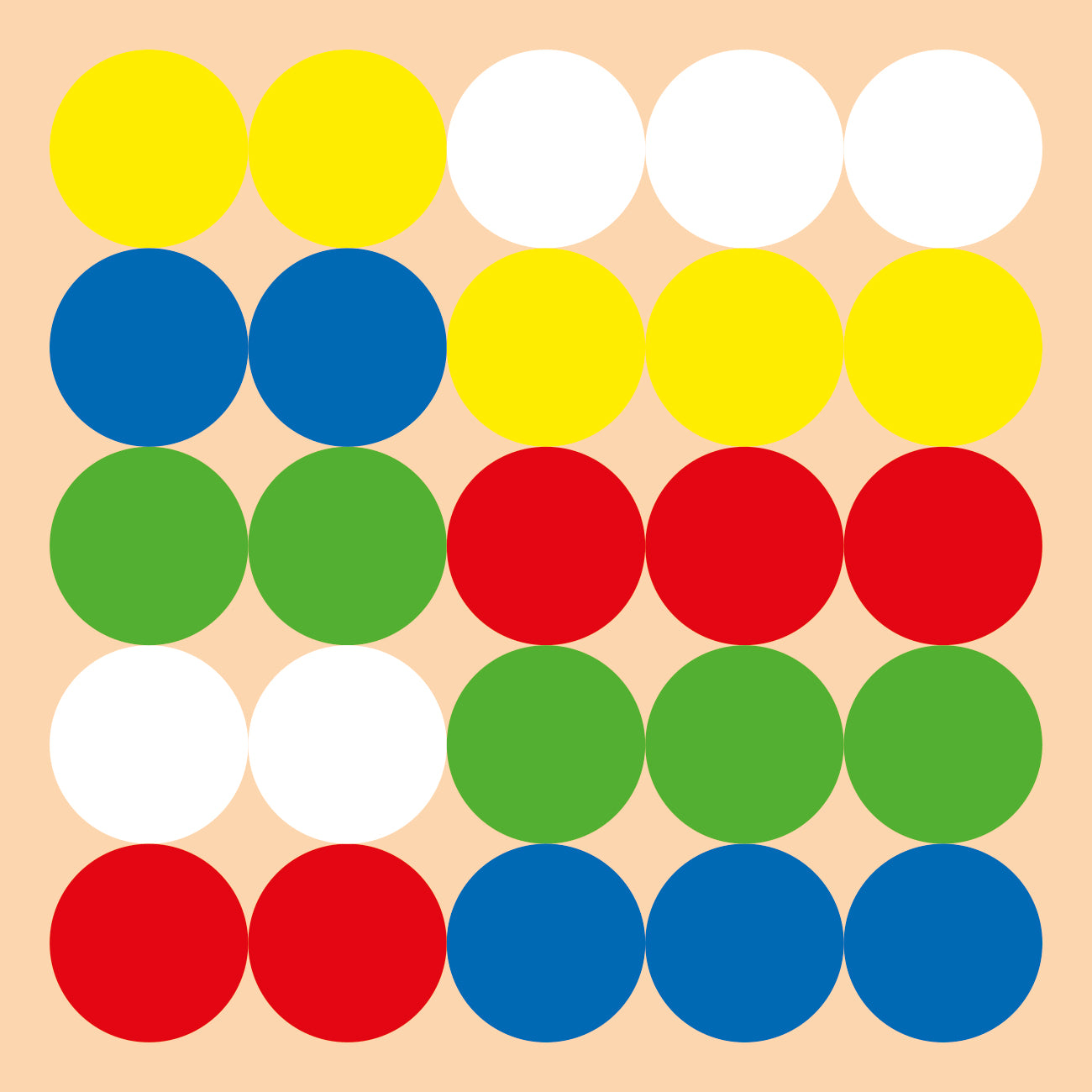 Mosaïque originale "Веселые столбики" 25 эл