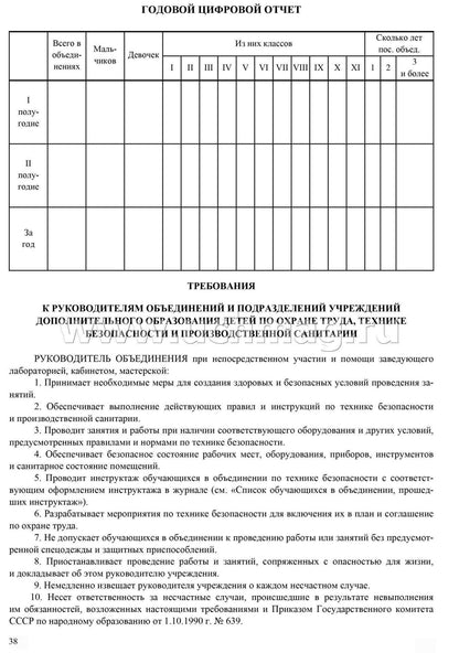 Журнал учёта работы педагога дополнительного образования в объединении (секции, клубе, кружке) на ____ учебный год (Формат А4, блок офсетная 60; обложка офсетная, пл. 120) 40 стр.