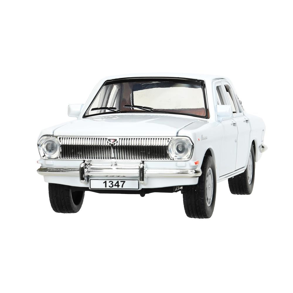 ГАЗ 2401 свет-звук 19,7 cm, дв, кап, баг, ин, белый Технопарк в кор.2*24шт
