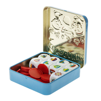 ИГРА НАСТОЛЬНАЯ "КОРАБЛИКИ" (ЖЕСТЯНАЯ КОРОБОЧКА) в кор.42шт